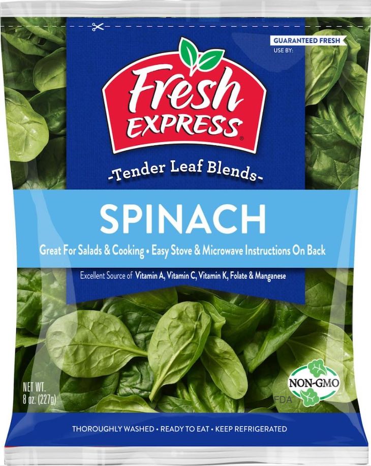 Publix and Fresh Express Spinach Recalled For Possible Listeria