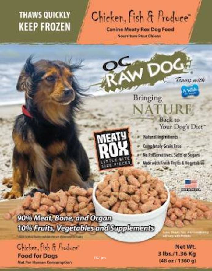 Raw Dog Pet Food Listeria Recall