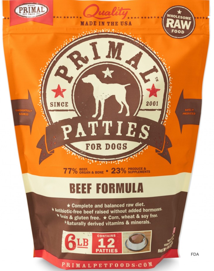 Raw Frozen Primal Patties For Dogs Beef Recalled For Listeria
