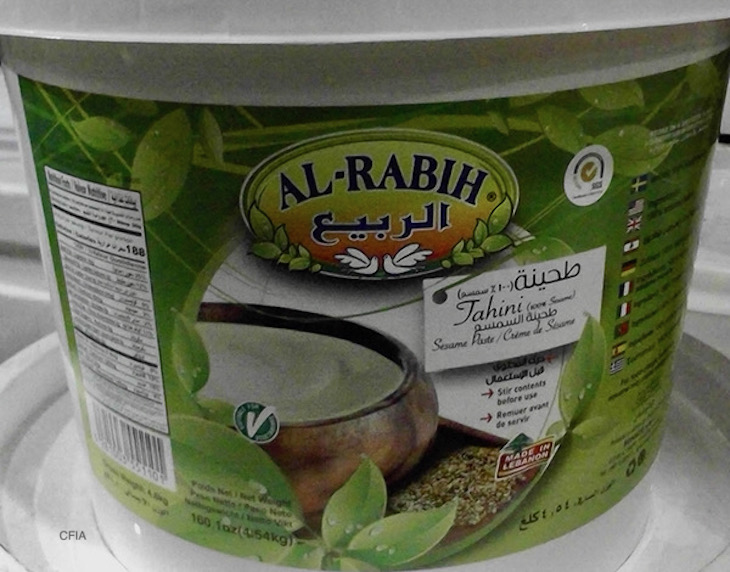 Recall of Al-Rabih Tahini For Possible Salmonella Updated