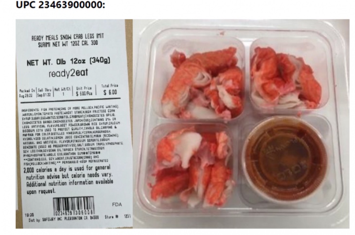 Recall of Albertsons ReadyMade Seafood Products Expanded