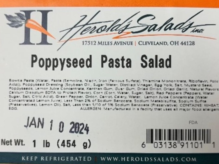Recall of Herold's Salads and Salsas For Possible Listeria Expands