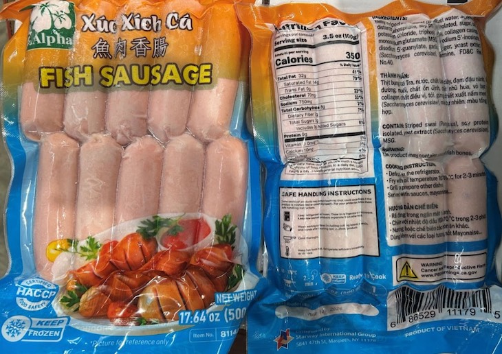 Recall of Starway Fish Balls Expanded With More Products 