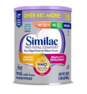 Recalled Similac Pro Total Comfort Associated with Cronobacter Death