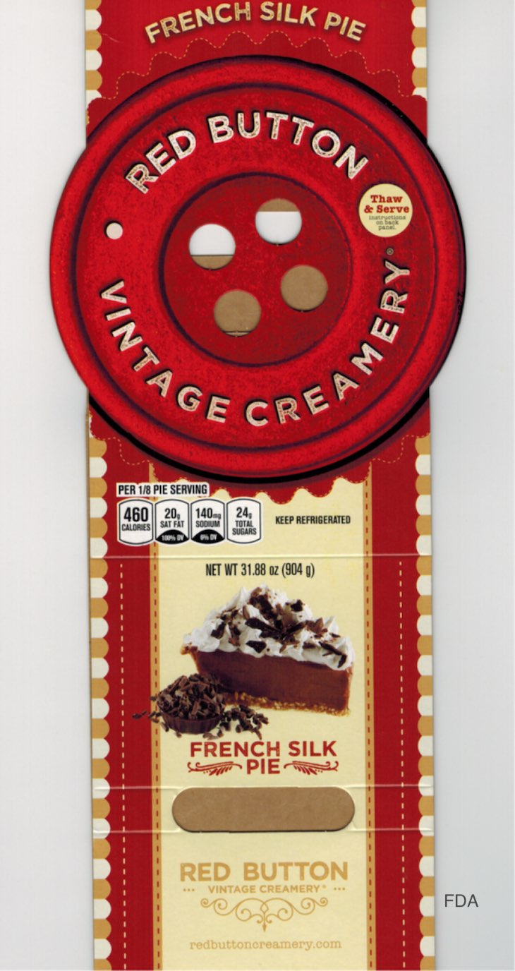 Red Button Vintage Creamery French Silk Pie Recalled For Almond