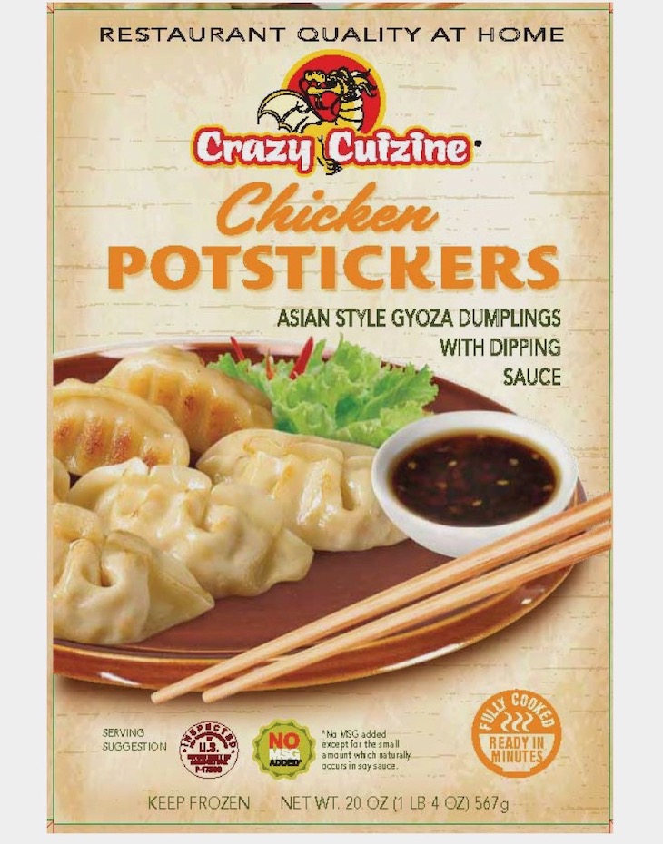 Restaurant Quality At Home Crazy Cuisine Potstickers Recalled