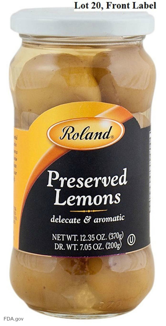 Roland Preserved Lemons Recall