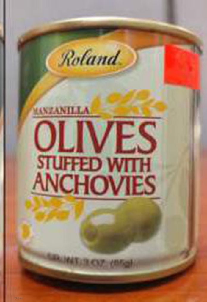 Roland Stuffed Olives Recall