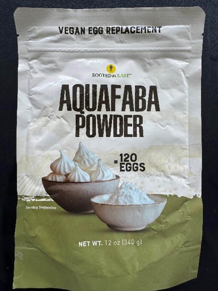 Rooted in Rare Aquafaba Powder Recalled For Undeclared Egg