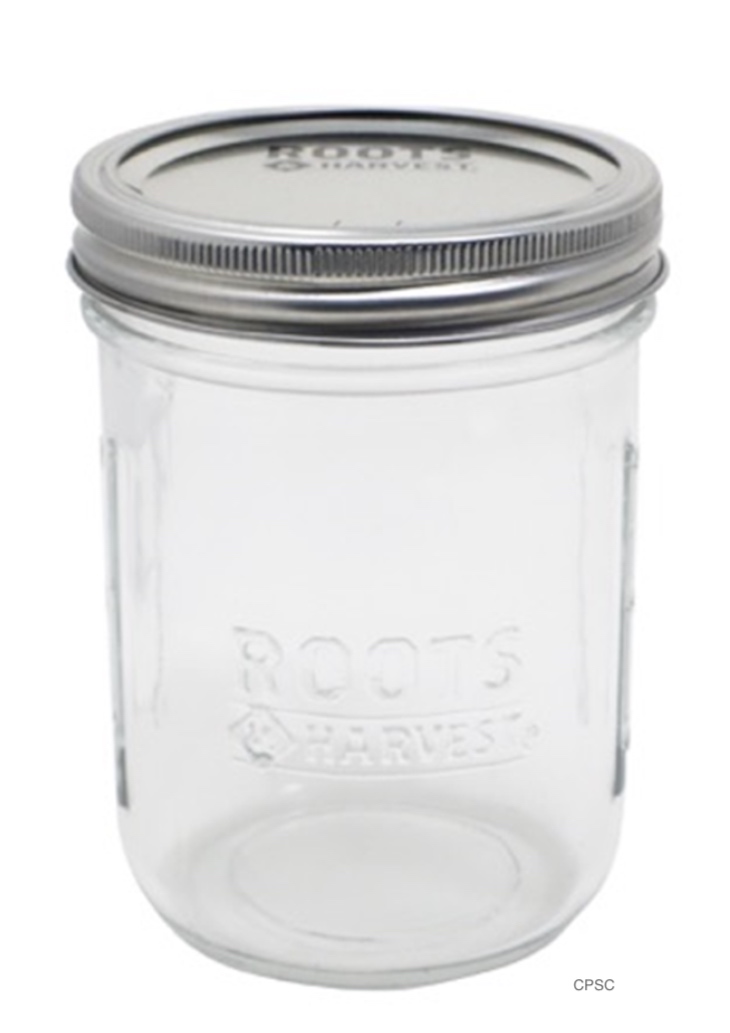 Roots & Harvest Pint Canning Jars Recalled For Laceration Hazard