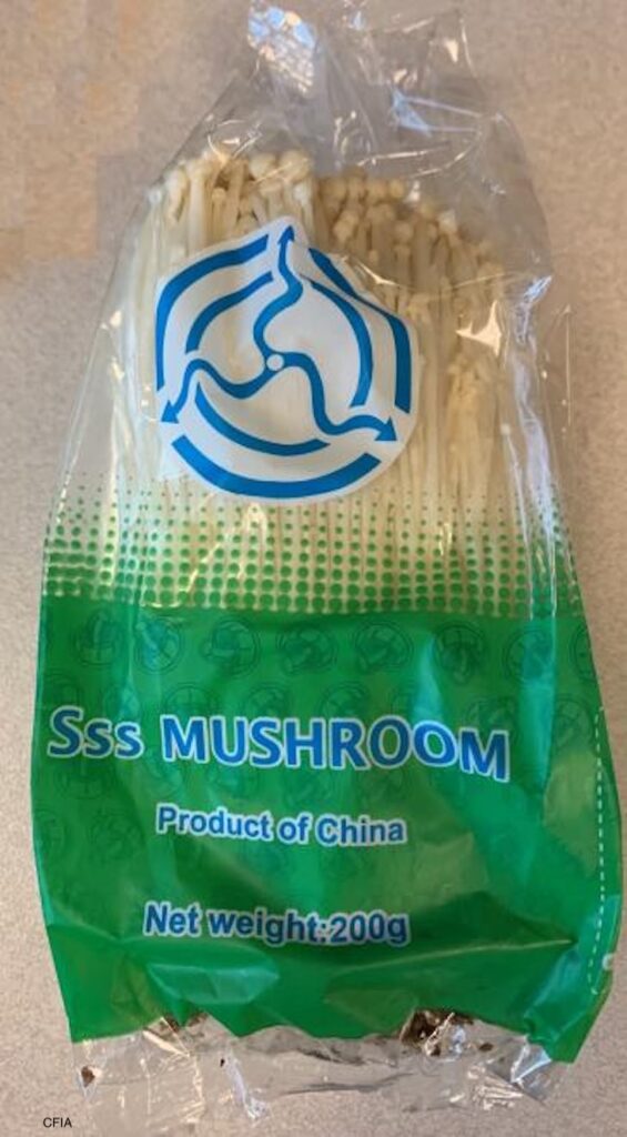 SSS Enoki Mushrooms Recalled in Canada For Possible Listeria