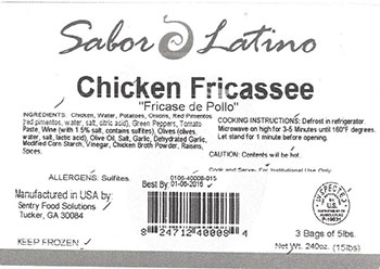 Sabor Latino Chicken Peanut Recall