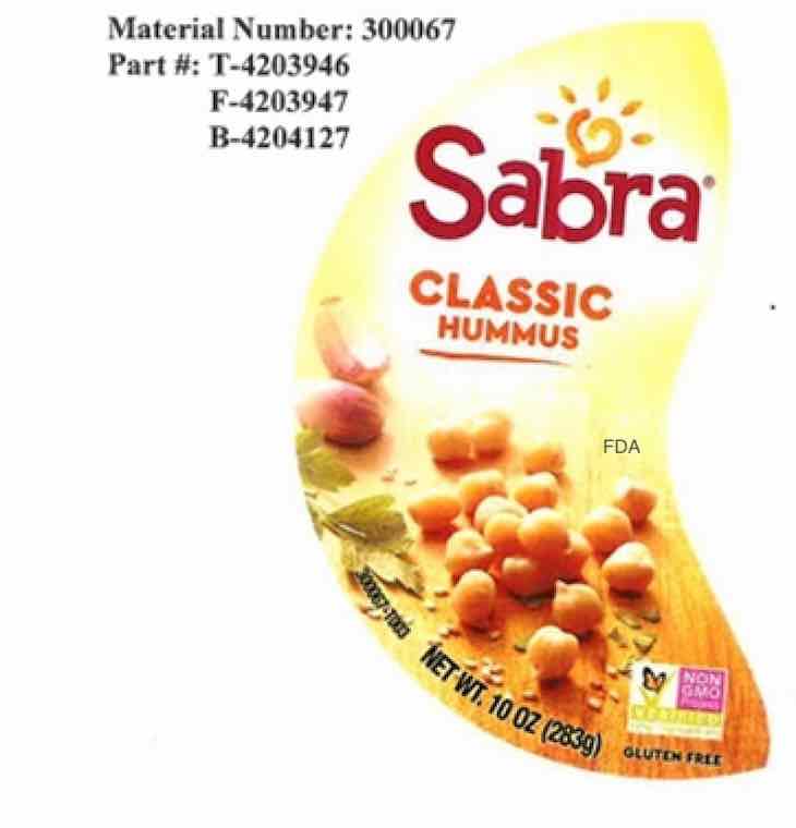 Sabra Dipping Company Recalls Classic Hummus For Possible Salmonella