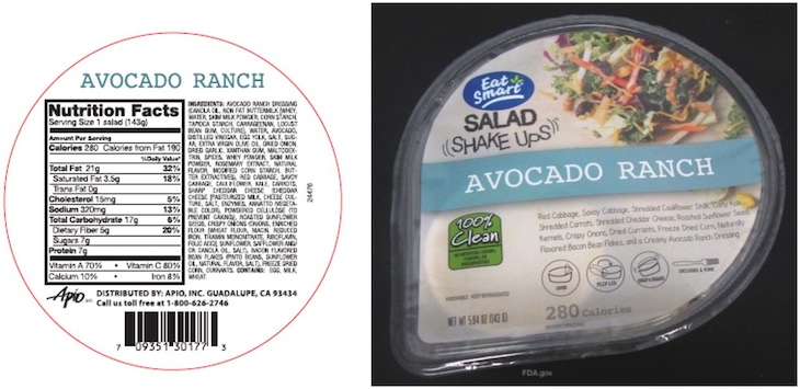 Salad Shake Ups Avocado Ranch Listeria Reall
