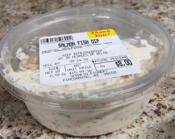 Serafin Fishery Recalls Salmon Dip and Whitefish Dip For Allergens