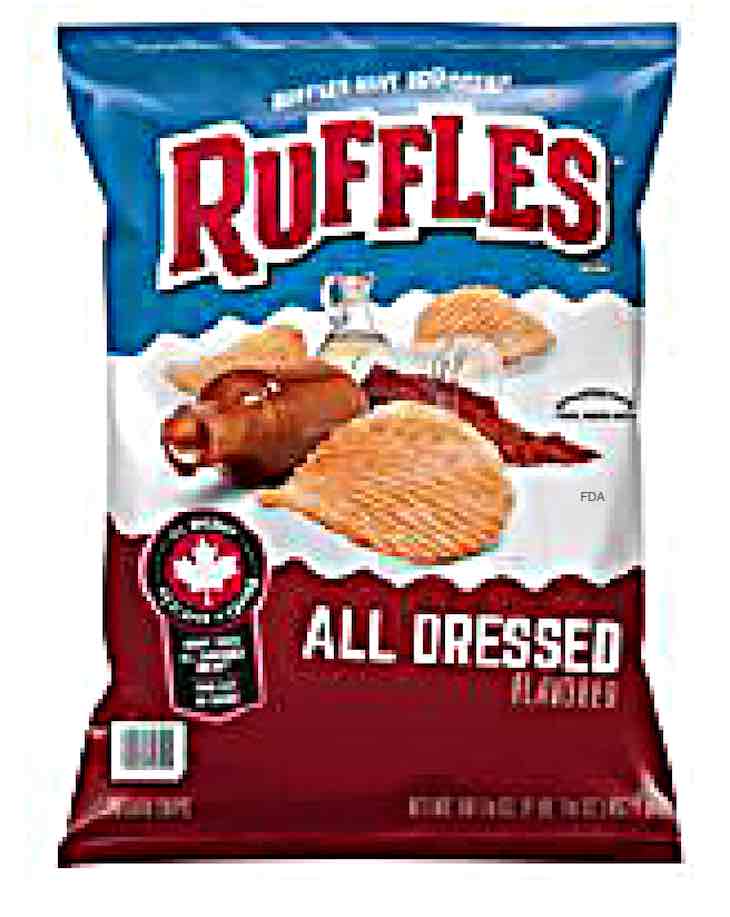 Sam's Club Ruffles All Dressed Potato Chips Recalled For Undeclared Milk