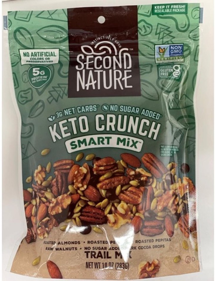Second Nature Keto Crunch Smart Mix Recalled For Allergens