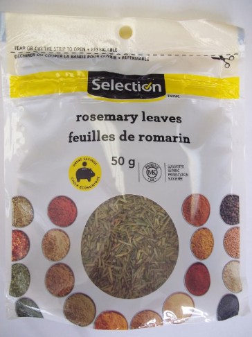 Selection rosemary leaves recall