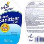 Shine and Clean Hand Sanitizer Gel Recalled For Undeclared Methanol