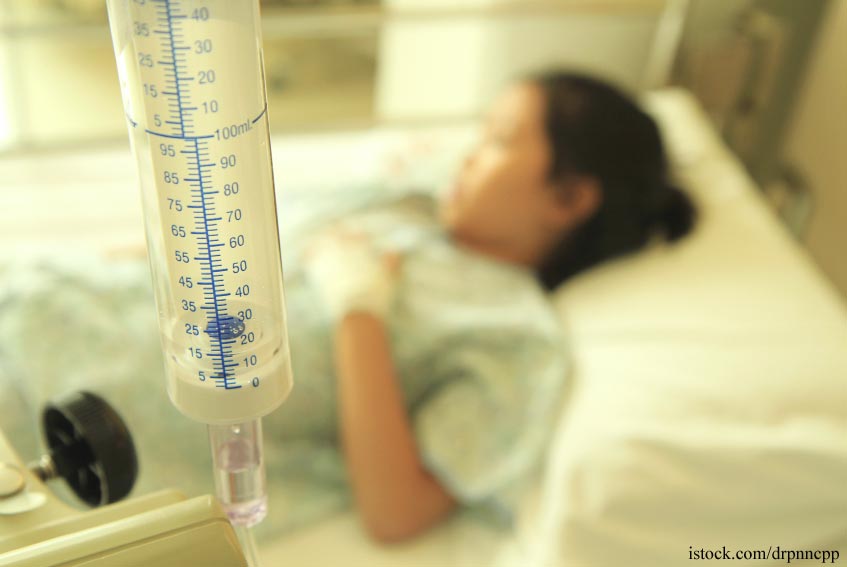 Sick Child In Hospital