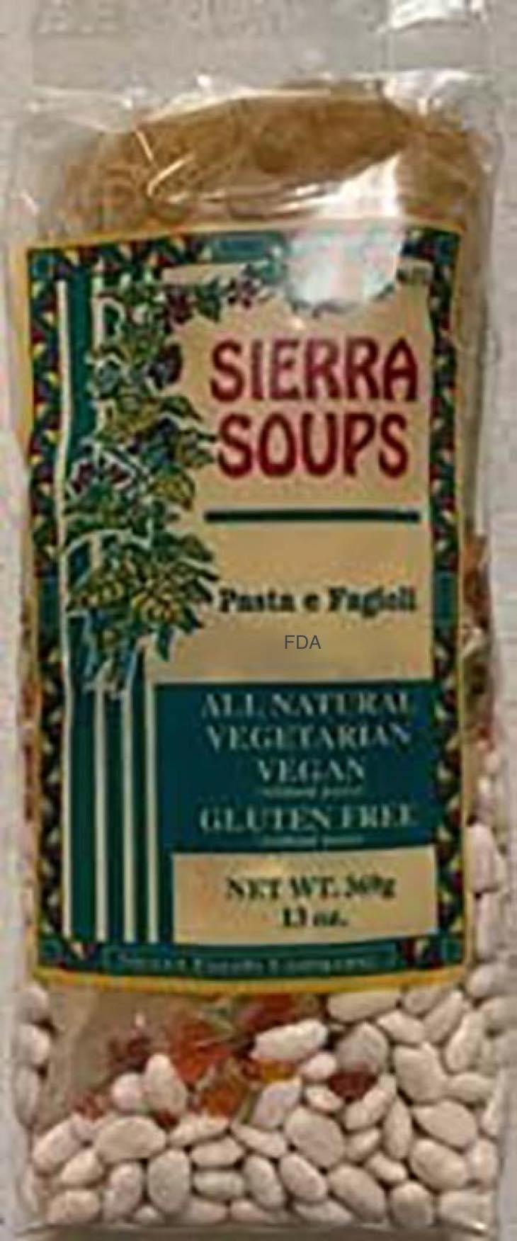 Sierra Soups Recalls Pasta e Fagioli For Undeclared Gluten