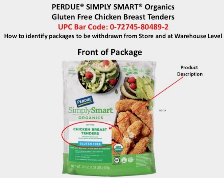 Simply Smart Organics Frozen Chicken Products Recalled