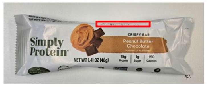 SimplyProtein Peanut Butter Chocolate Crispy Bars Recalled
