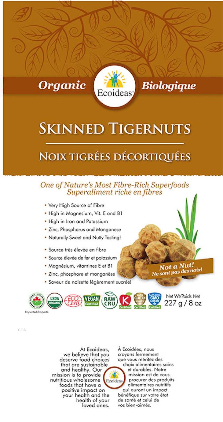 Skinned Tigernuts Salmonella Recall