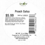 Snowfruit Peach Salsa Recalled For Possible Listeria Monocytogenes
