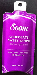 Soom Chocolate Sweet Tahini Halva Spread Salmonella
