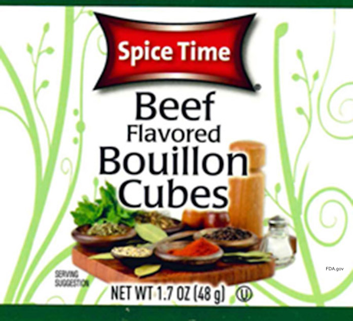 Spice Time Bouillon Cubes Recall