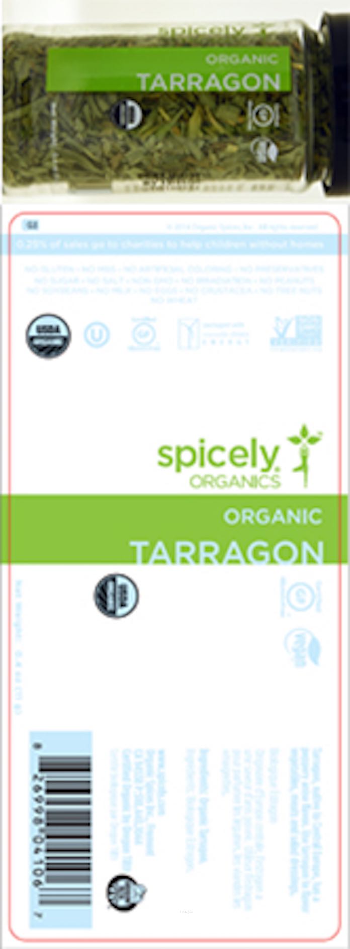 Spicely Organics Tarragon Salmonella Recall