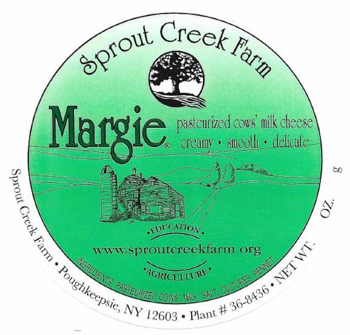 Sprout Creek Farm Margie Listeria Recall