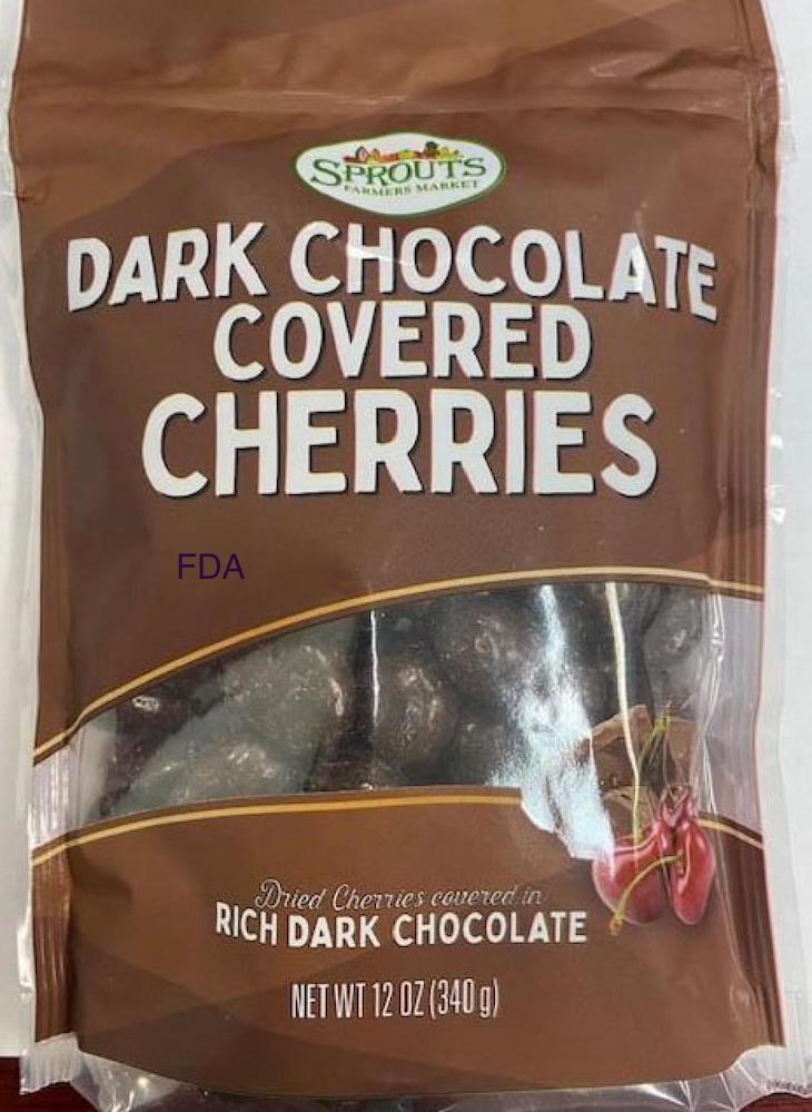 Sprouts Farmers Market Dark Chocolate Covered Cherries Recalled