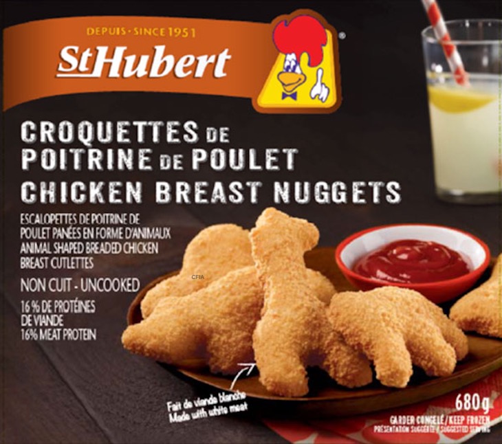 St-Hubert Chicken Breast Nuggets Recalled For Bone Fragments