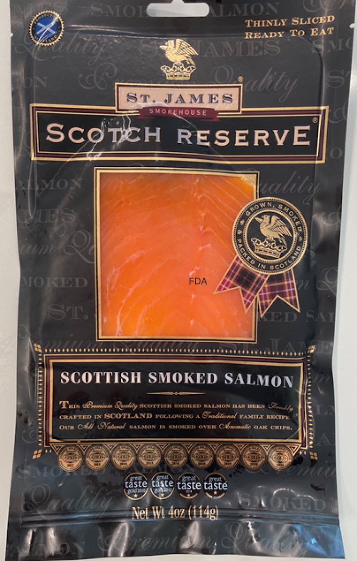 St. James Smokehouse Smoked Salmon Recalled For Listeria