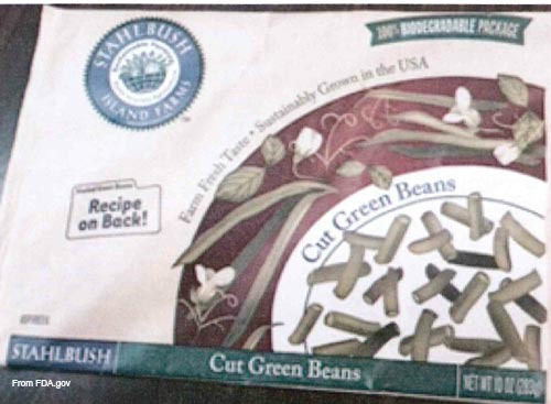 Stahlbush Green Beans Listeria Recall