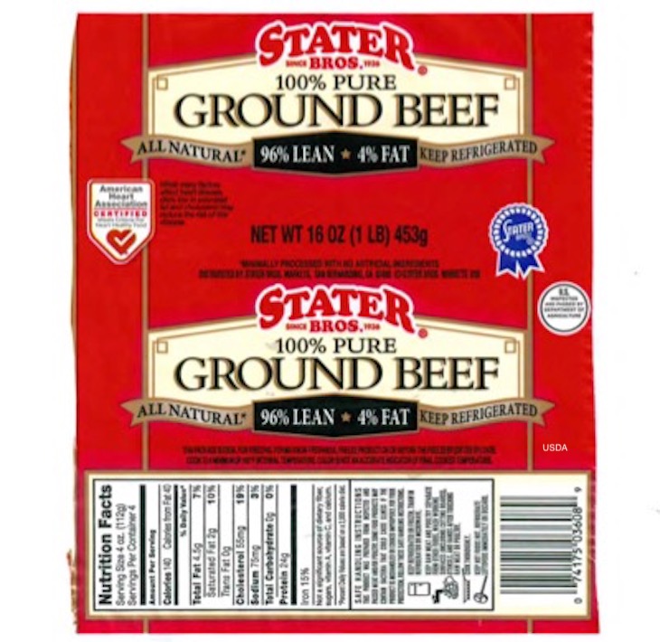 Stater Bros. Ground Beef Linked to Salmonella Dublin Outbreak