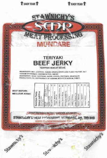 Stawnichy's Beef Jerky Recall