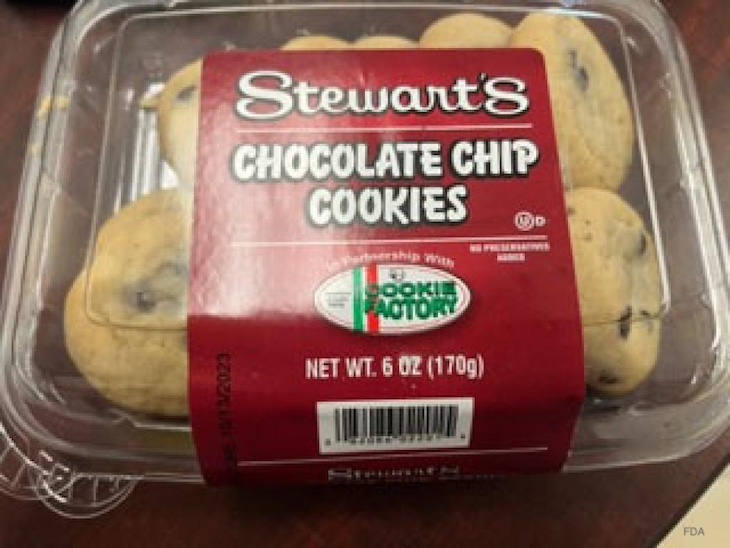 Stewart's Chocolate Chip Cookies Recalled For Macadamias