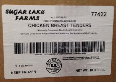 Sugar Lake Farms Chicken Recall