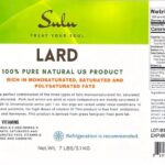 Sulu Organics Pork Lard and Beef Tallow Recalled