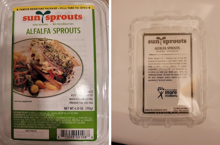 Sun Sprouts Alfalfa Sprouts Recall For Salmonella Expands