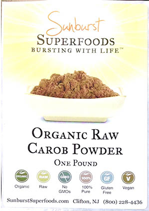 Sunburst Raw Carob Powder Salmonella Recall