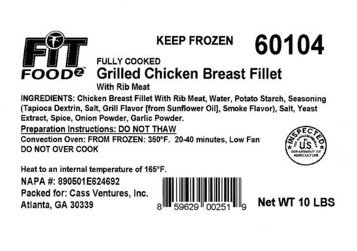 Suzanna's Kitchen Grilled Chicken Breast Recalled For Listeria