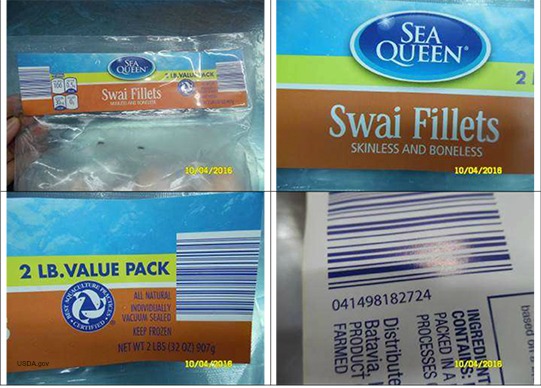 Swai Fillets Recall