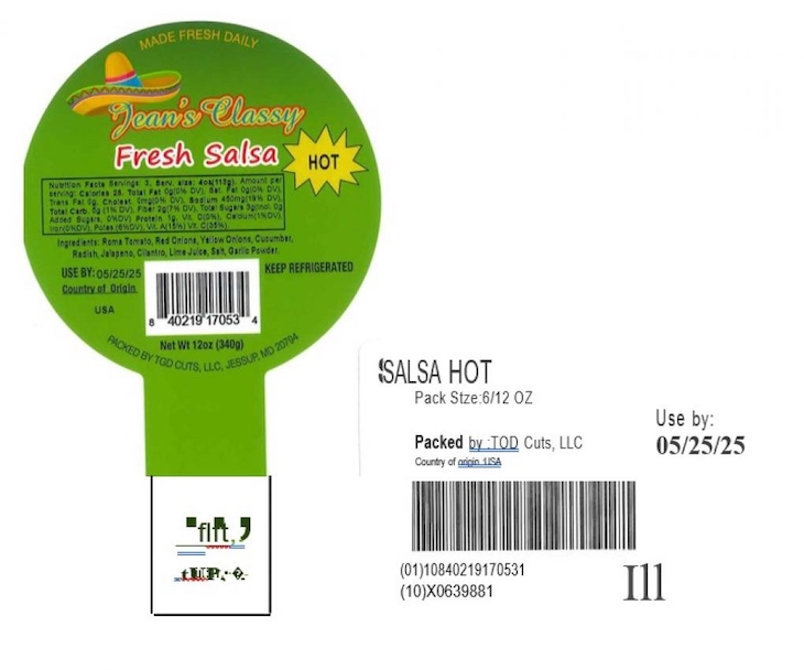 TGA Cuts Salsa and Veggie Trays Recalled For Salmonella