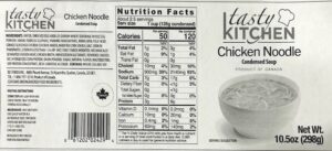 Tasty Kitchen Chicken Noodle Soup Recalled For No Inspection