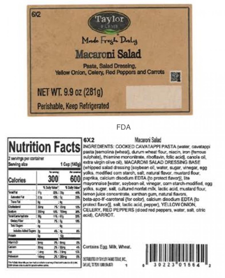 Taylor Farms Products With Onions Recalled For Possible Salmonella