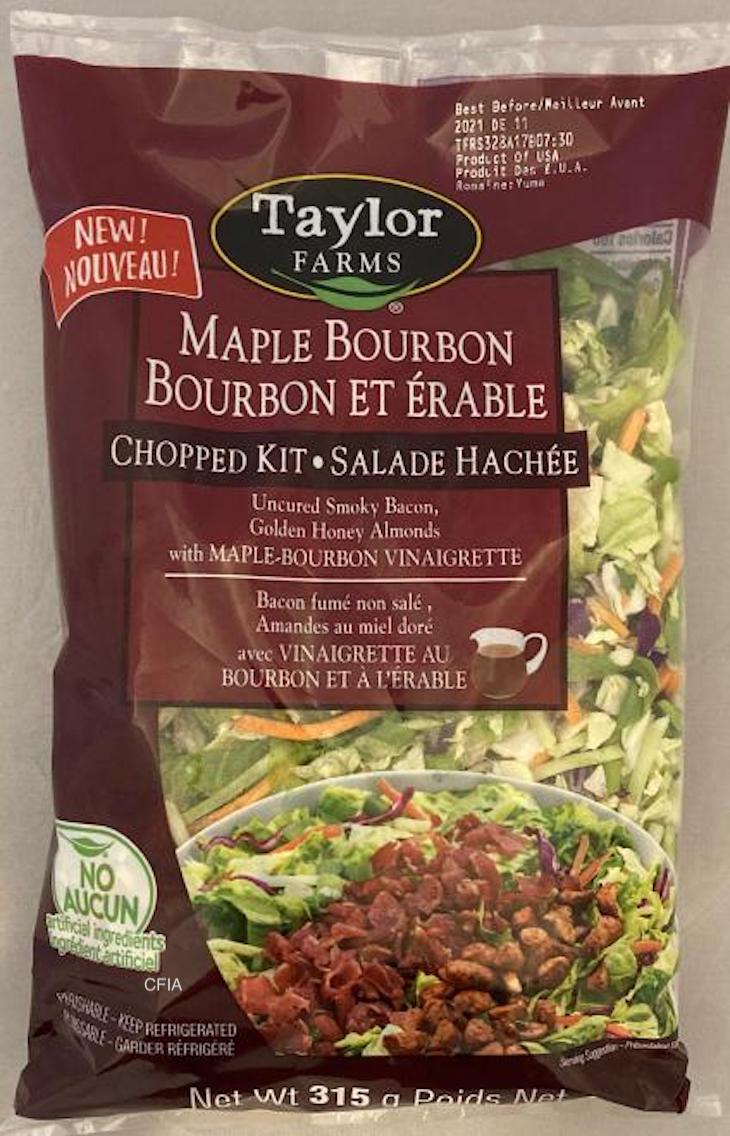 Taylor Farms Maple Bourbon Chopped Salad Kit Recalled For Salmonella